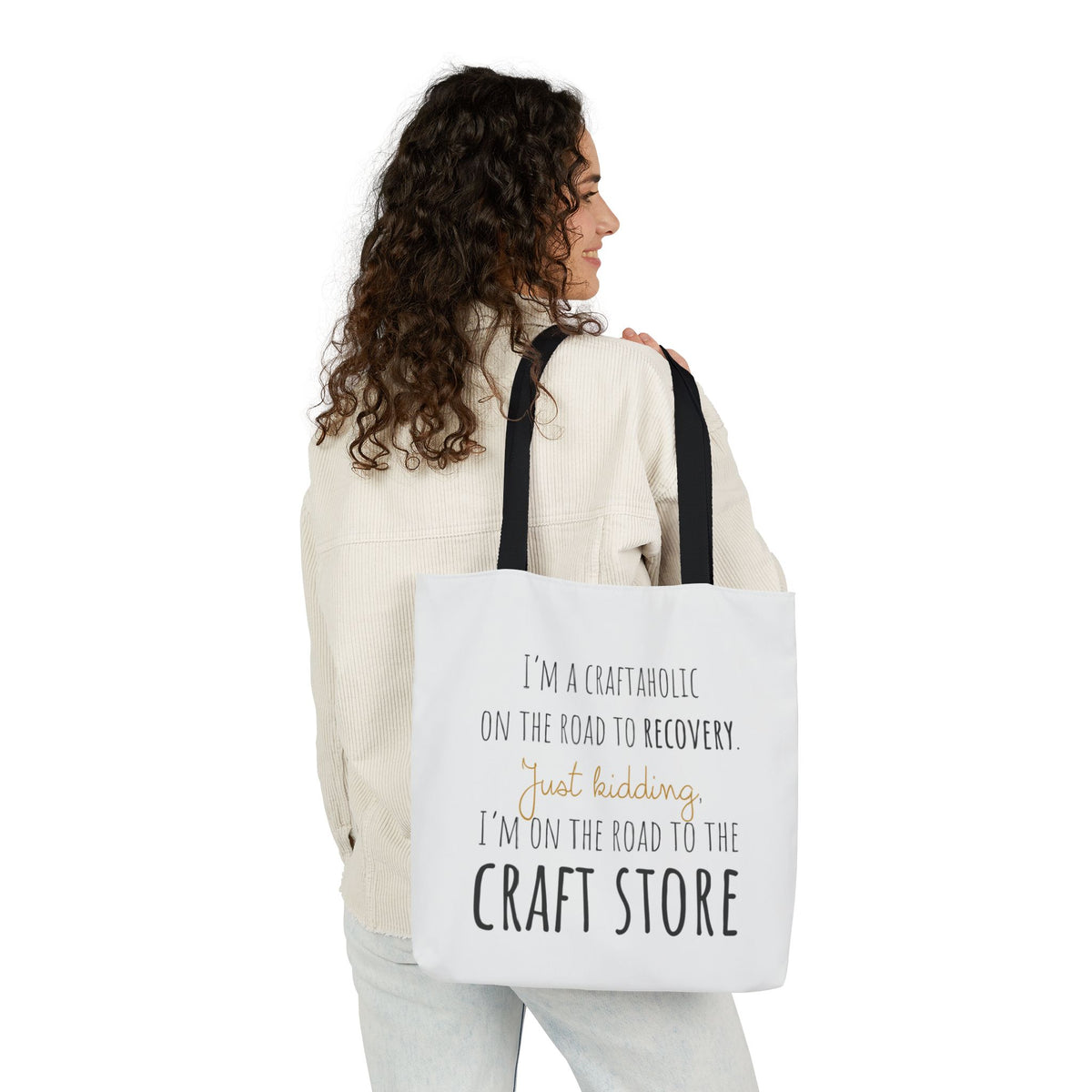 On the Road to the Craft Store Canvas Tote