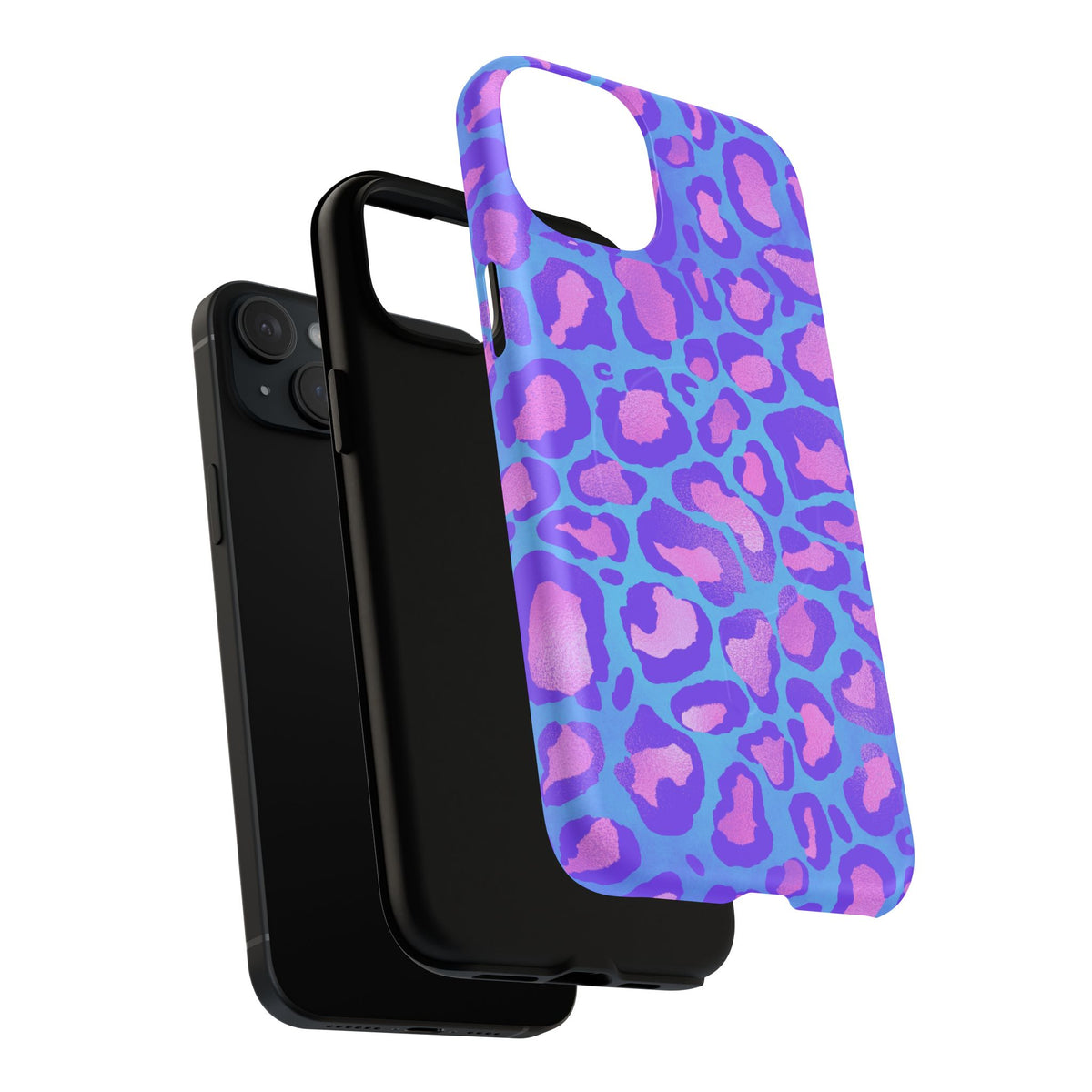 Purple Leopard Tough Magnetic Phone Case