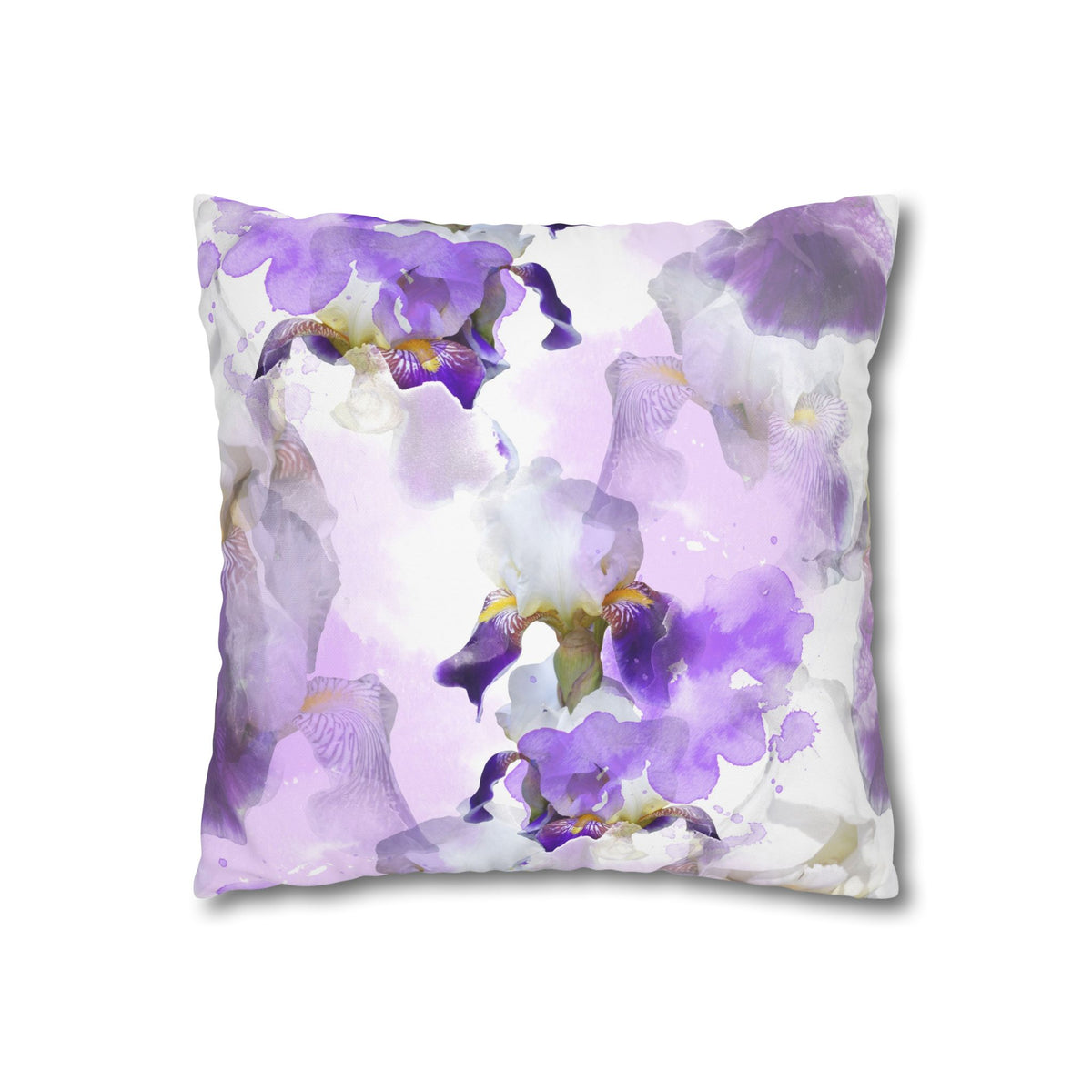 Lavender Watercolour Floral Pillowcase Cover