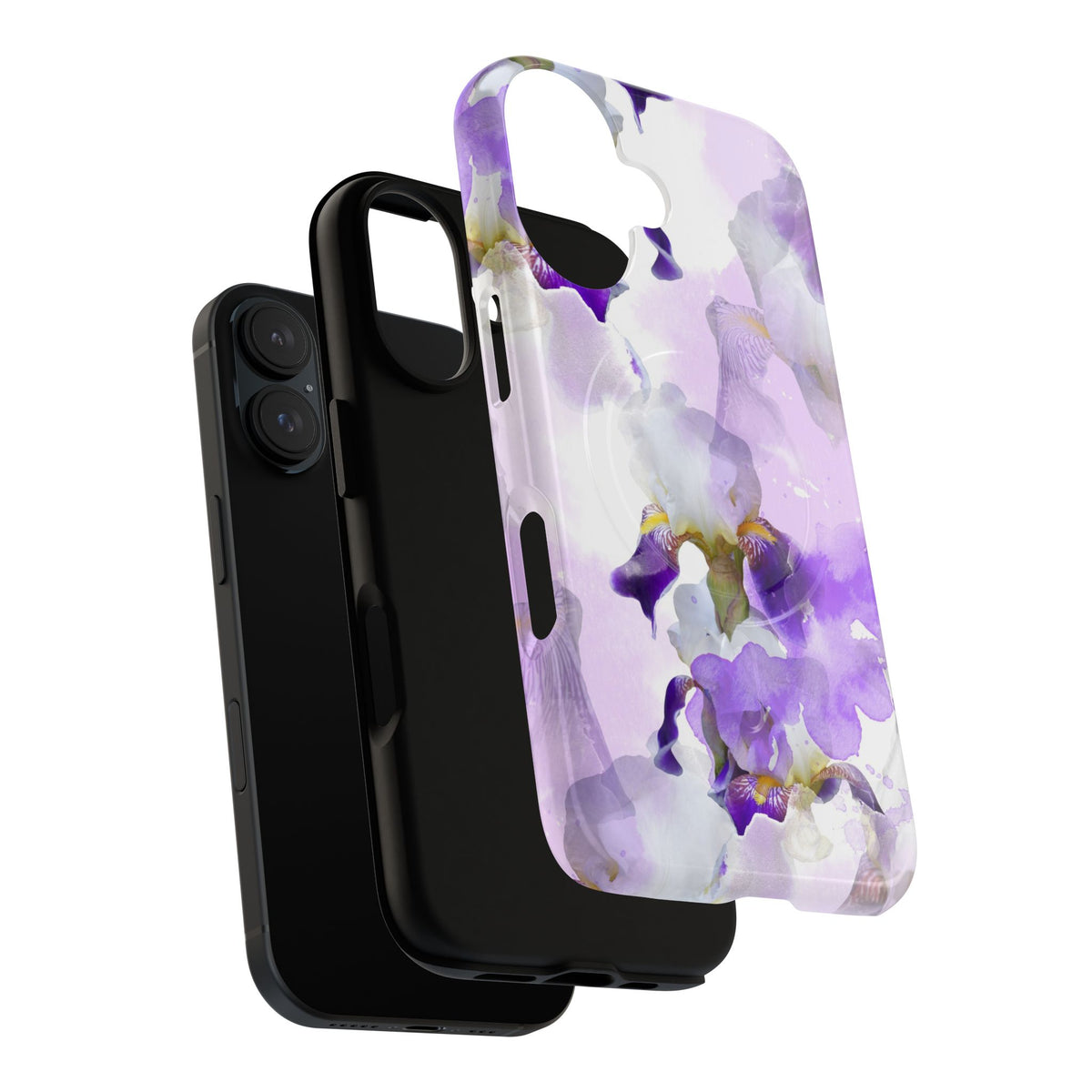 Lavender Watercolour Orchid Magnetic Tough Case
