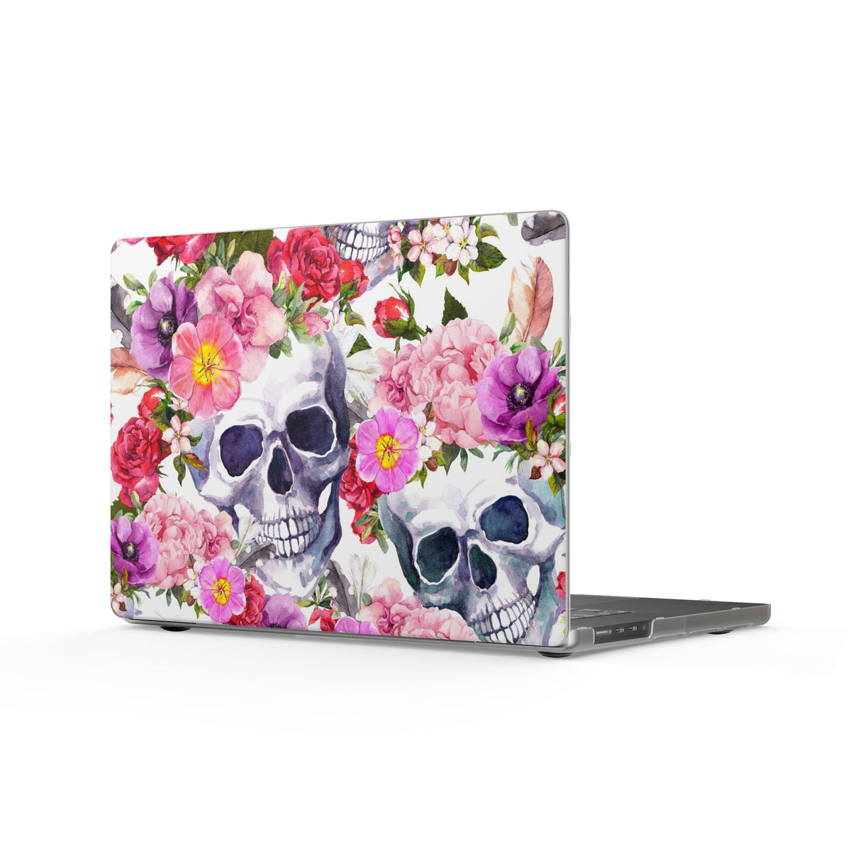 MacBook Case — Floral Skull Matte Protective Cover