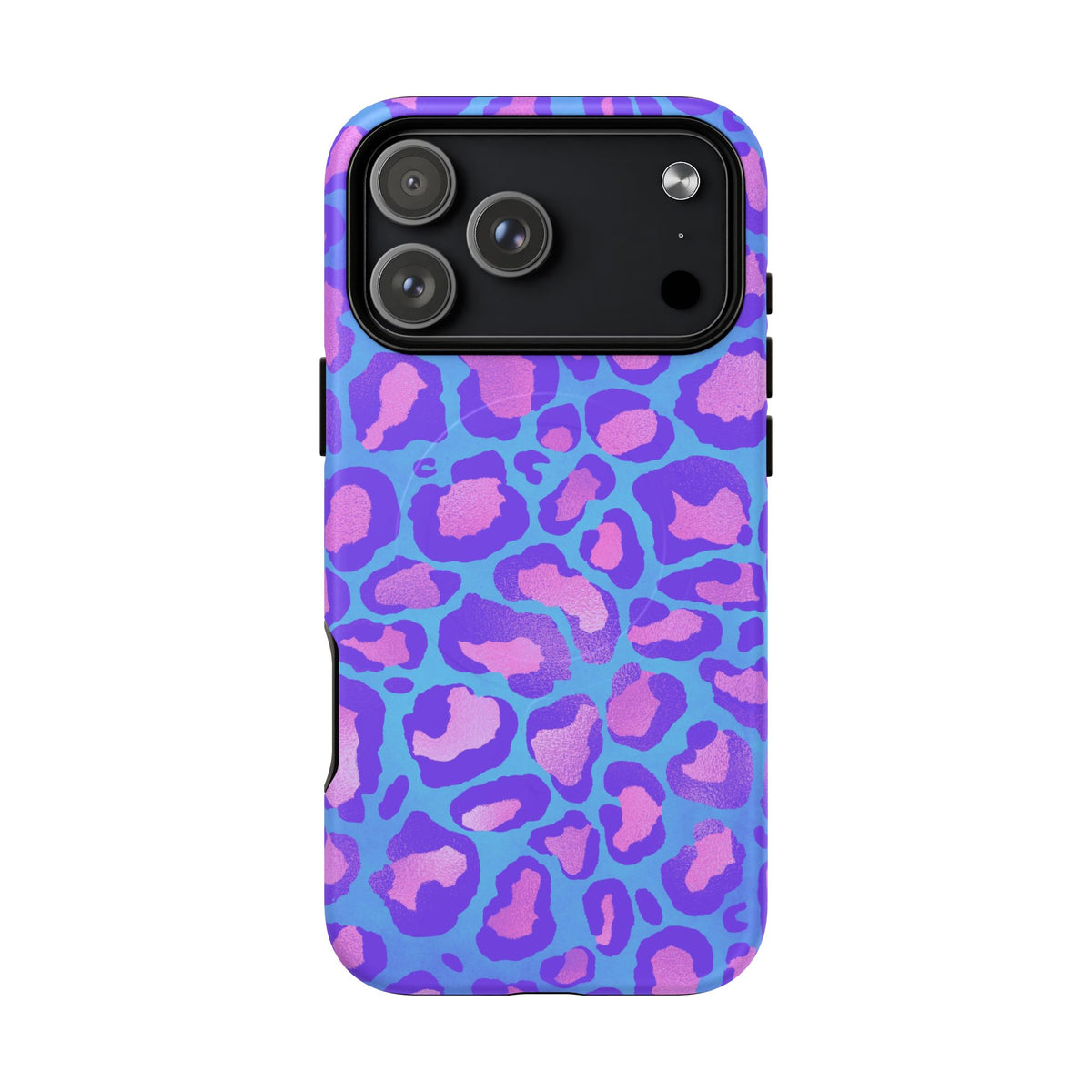 Purple Leopard Tough Magnetic Phone Case