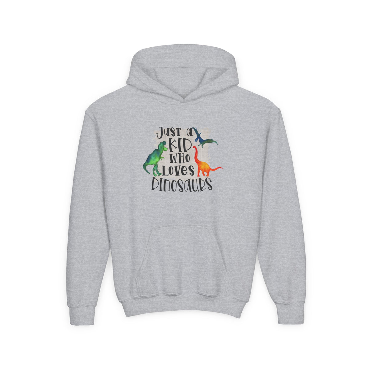 "Just a Kid Who Loves Dinosaurs" Dino Kids Hoodie