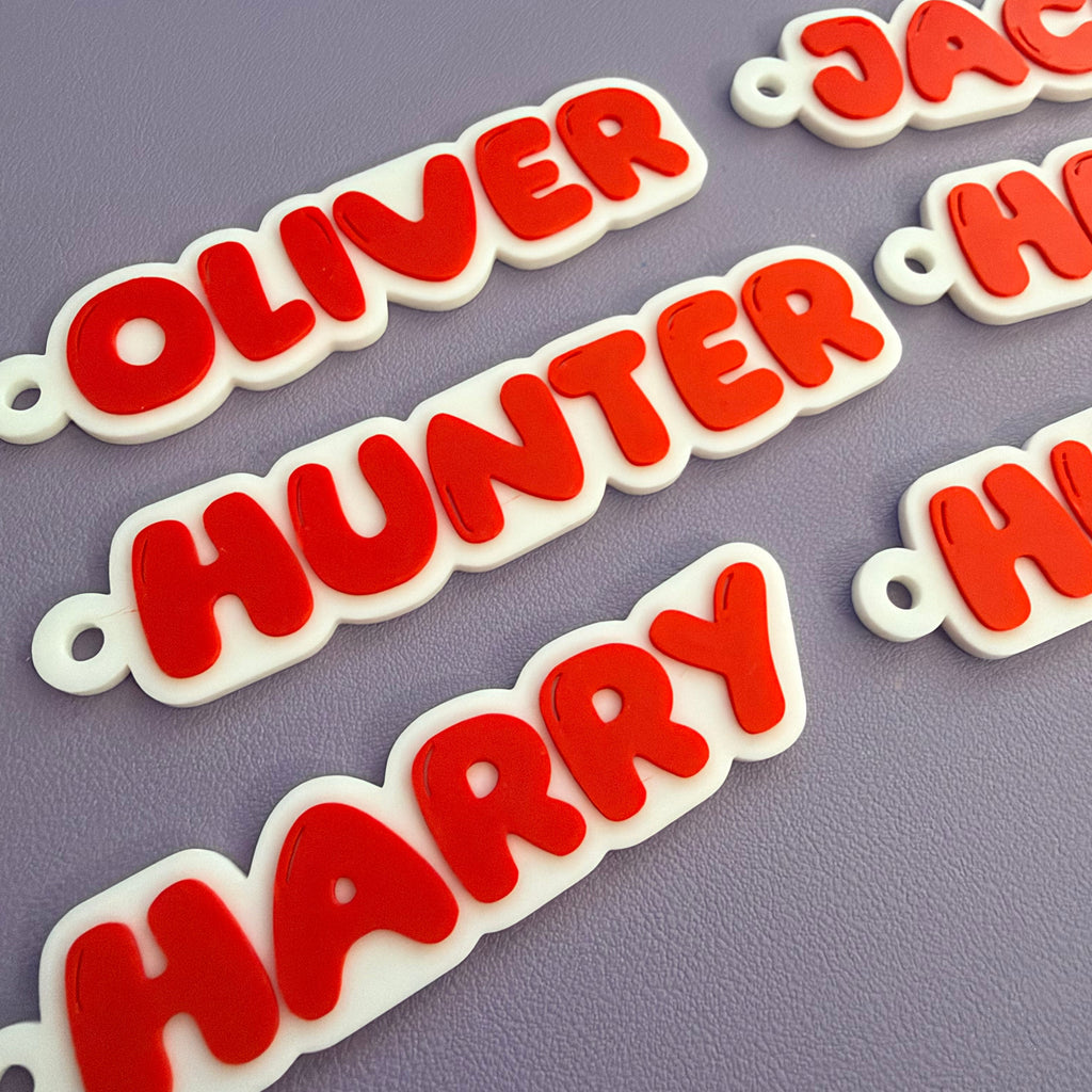 Bubble Text Keychain 2